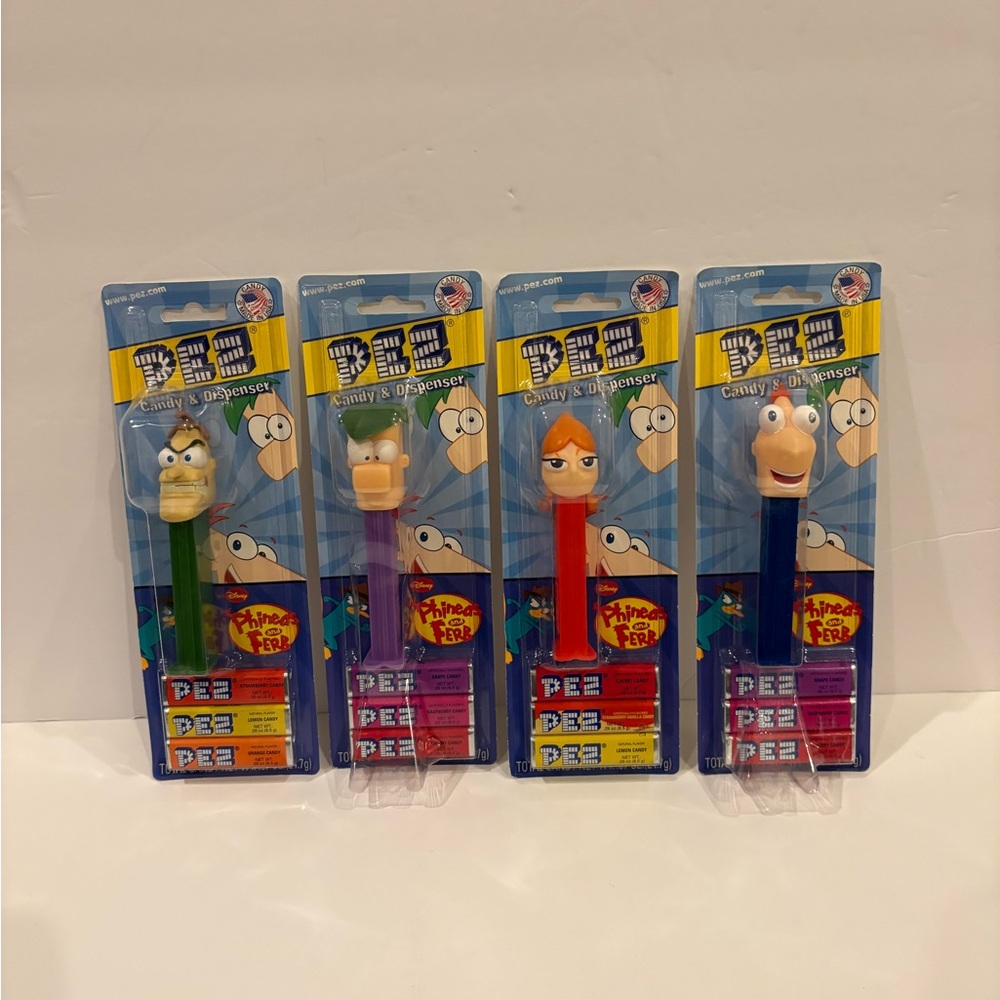 Brand New Disney Phineas and Ferb Pez Dispenser Lot of 5 - Picture 2 of 12